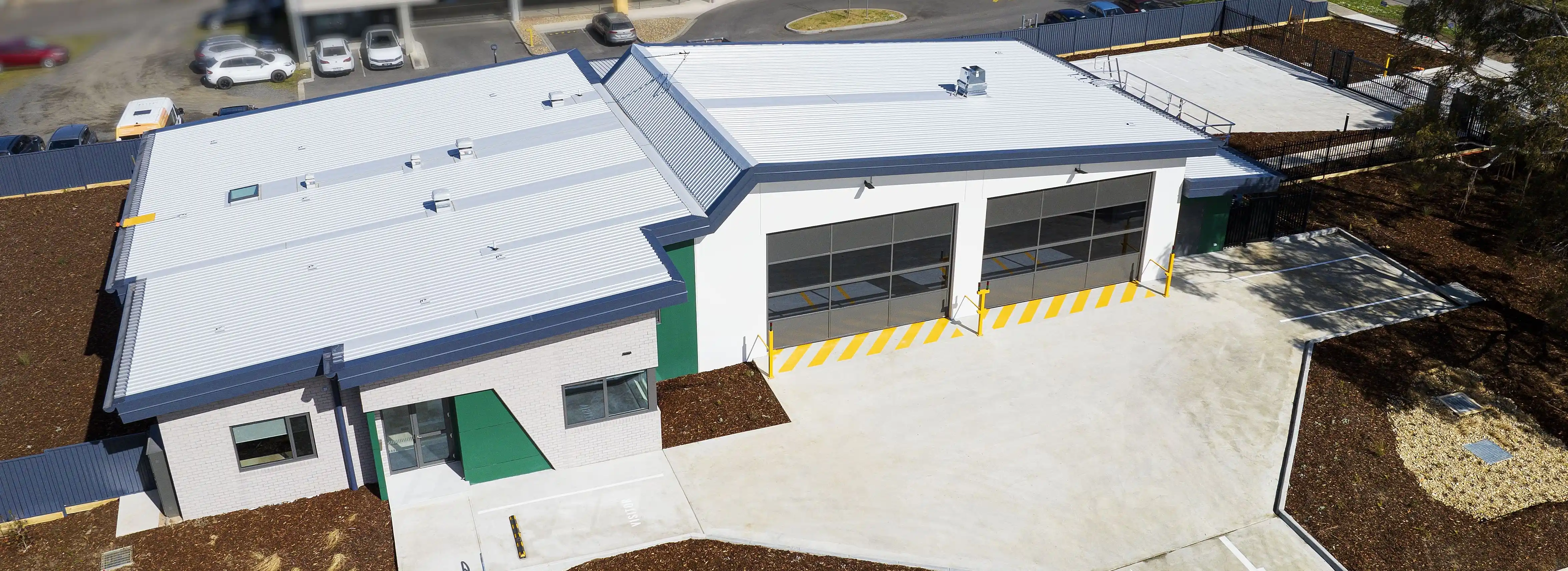Aerial view of Gisborne Ambulance Station