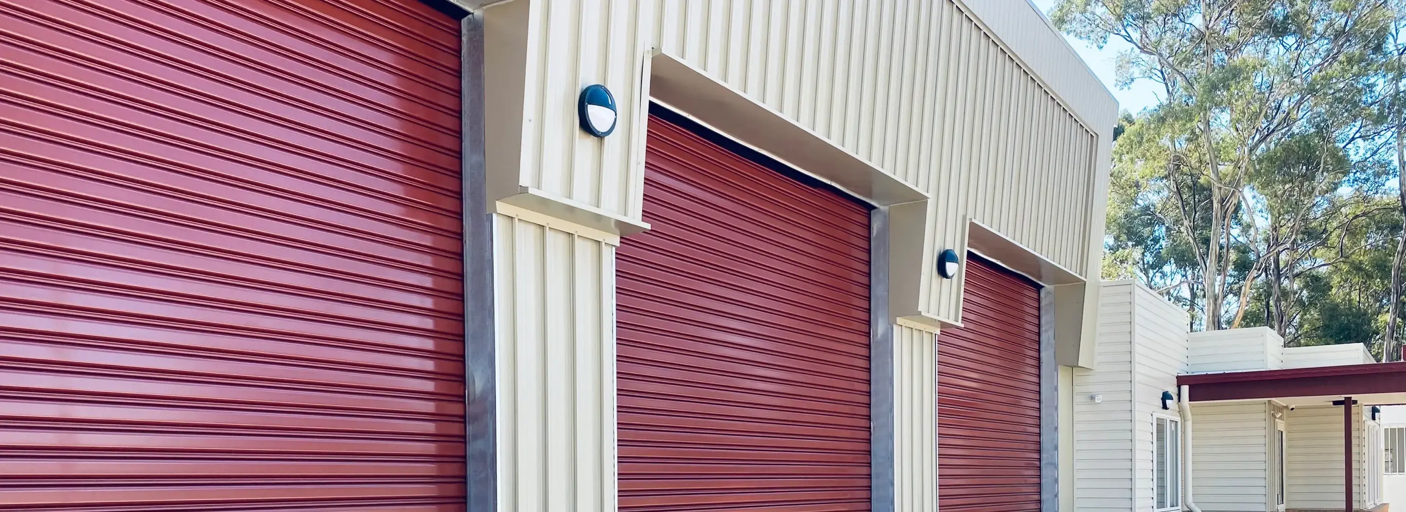 Closeup of exterior of Junortoun Fire Station