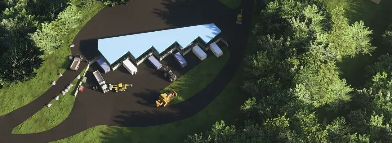 Render of proposed structure for Lorne Transfer Station