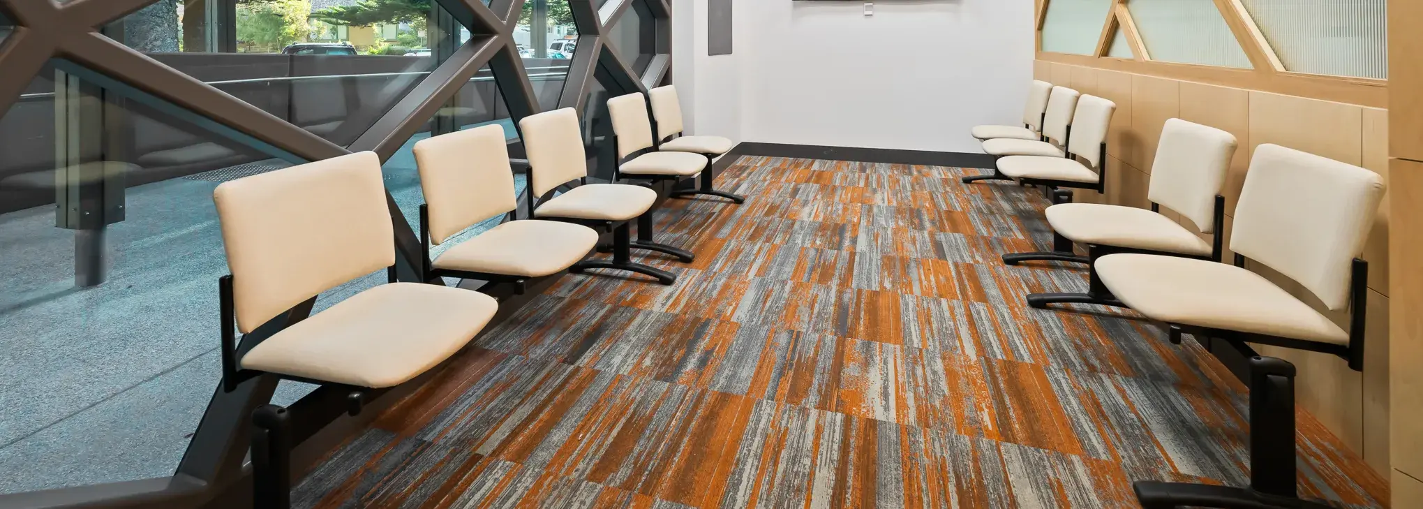 Interior of the Mental Health Centre waiting room at the Warrnambool Base Hospital